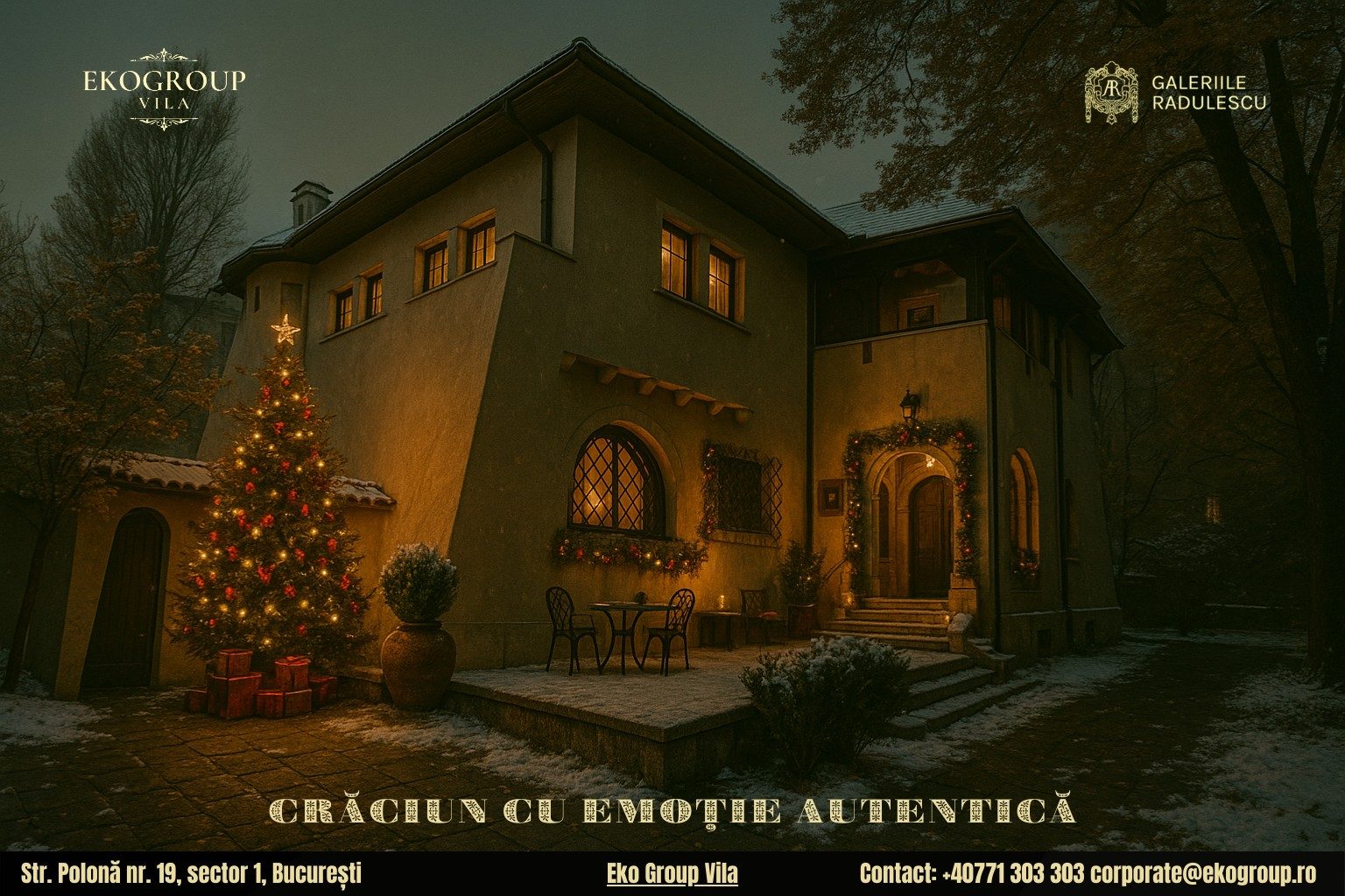 Poveste de Crăciun în spiritul anilor ’30: magia interbelică a fostei Case Tătărăscu, azi Eko Group Vila 6 Poveste de Crăciun în spiritul anilor ’30: magia interbelică a fostei Case Tătărăscu, azi Eko Group Vila